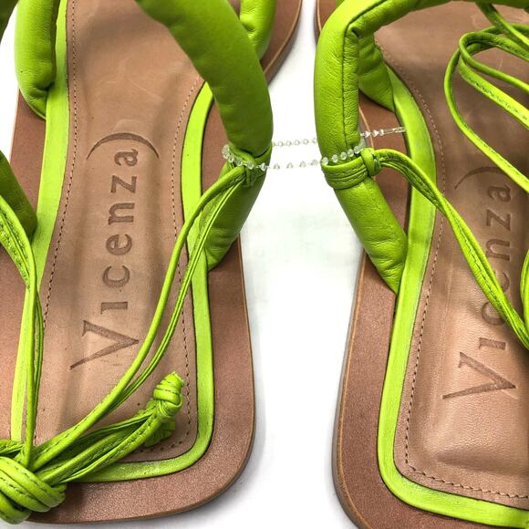Free People Vicenza Belize Square Toe Wrap Sandals Green  US 7 - Picture 5 of 8